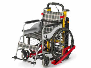 电动轮椅对接爬楼车